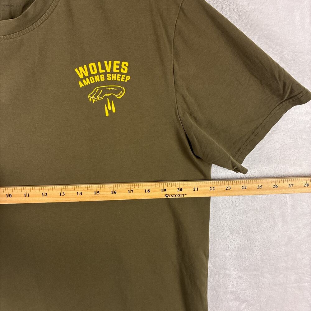 Kill Crew TShirt Mens L Olive Drab Wolves Among Sheep Workout MMA UFC BJJ Boxing - Picture 6 of 8